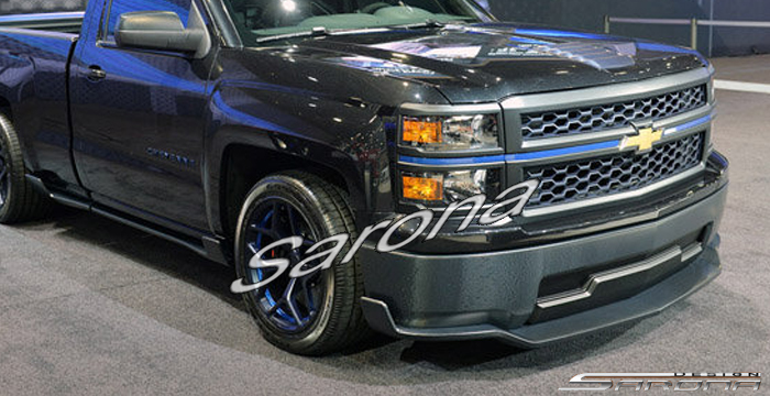 Custom Chevy Silverado  Truck Front Add-on Lip (2010 - 2014) - $540.00 (Part #CH-020-FA)